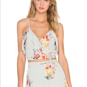 Privacy Please Abbey wrap top in mint